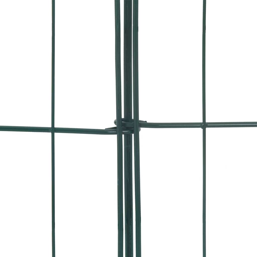 vidaXL Pond Fence Set 5 pcs 100 x 50 cm Steel Green 6