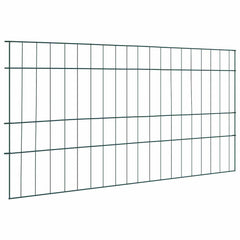 vidaXL Pond Fence Set 5 pcs 100 x 50 cm Steel Green 1
