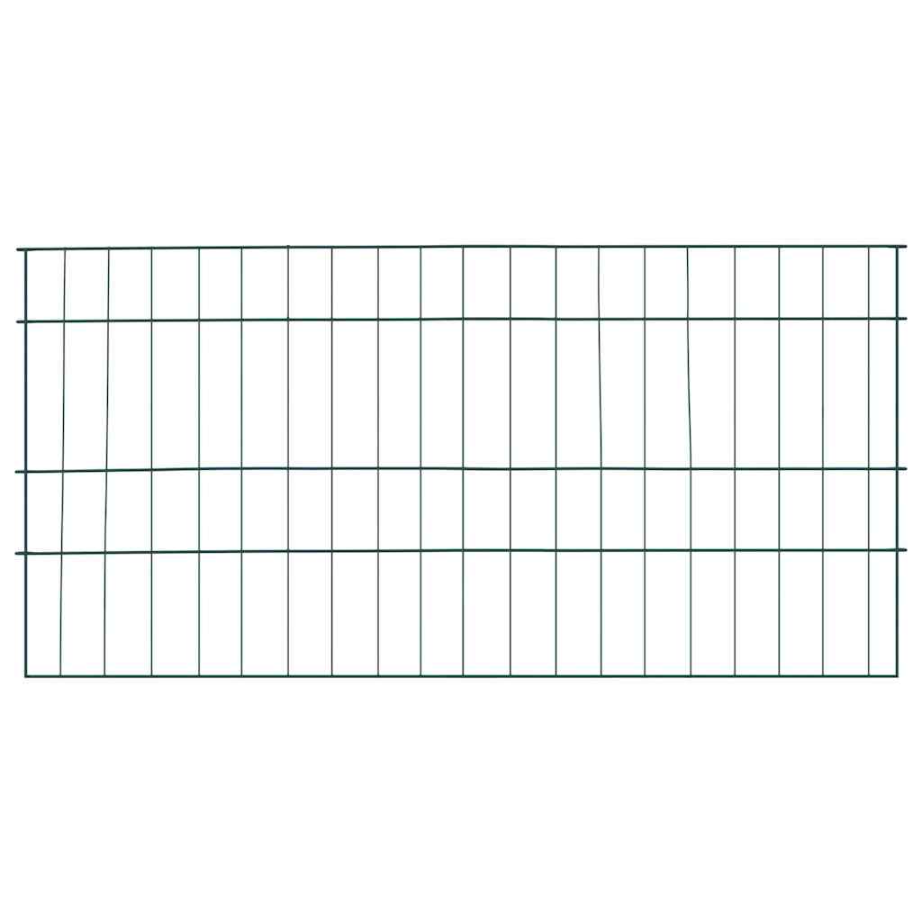 vidaXL Pond Fence Set 5 pcs 100 x 50 cm Steel Green 2
