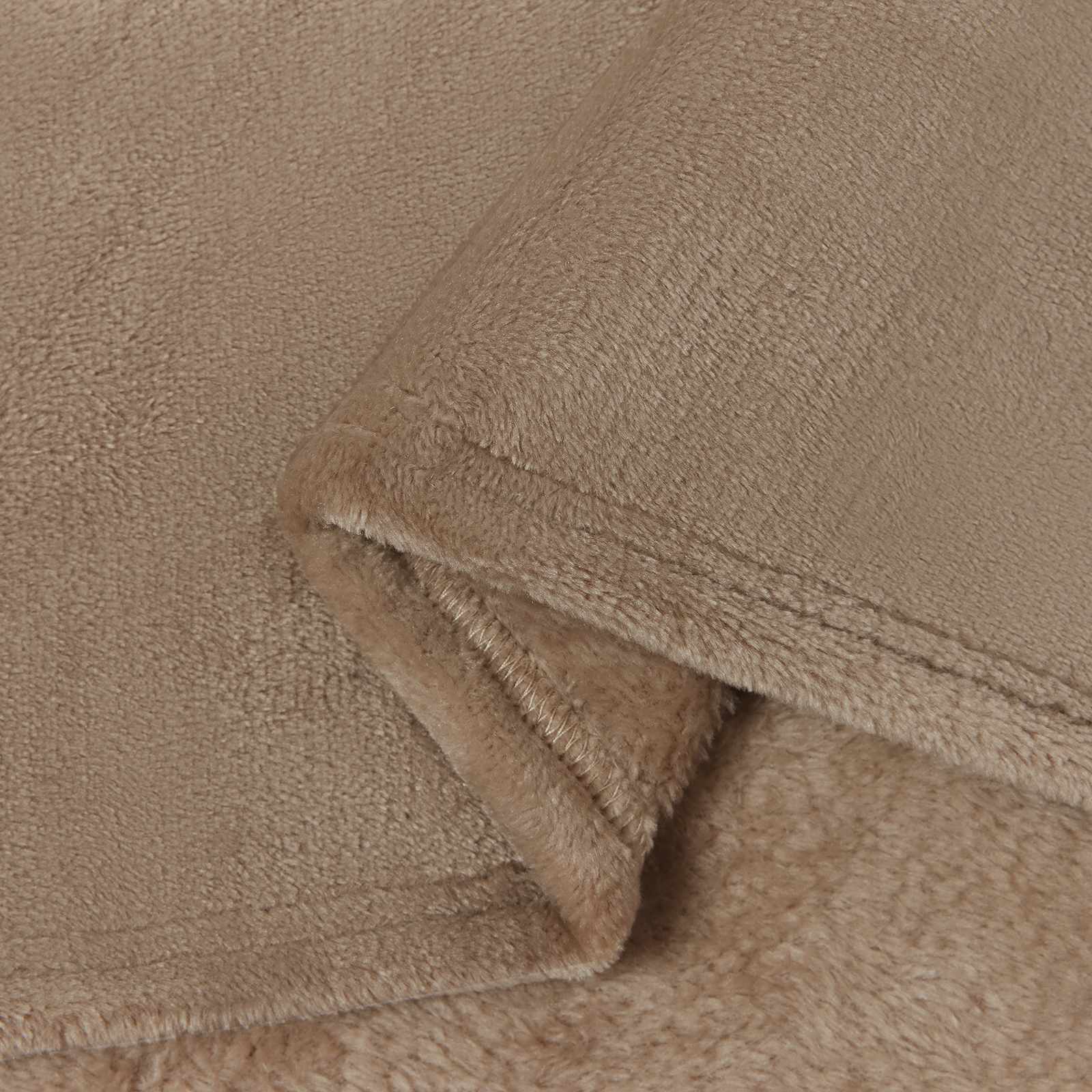 vidaXL Throw Blanket Camel 220 x 240 cm 1.37 kg Fleece 6