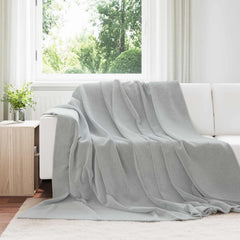 vidaXL Throw Blanket Grey 220 x 240 cm 1.37 kg Fleece 1