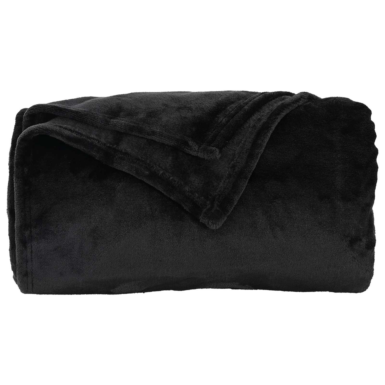 vidaXL Throw Blanket Black 220 x 240 cm 1.37 kg Fleece 4