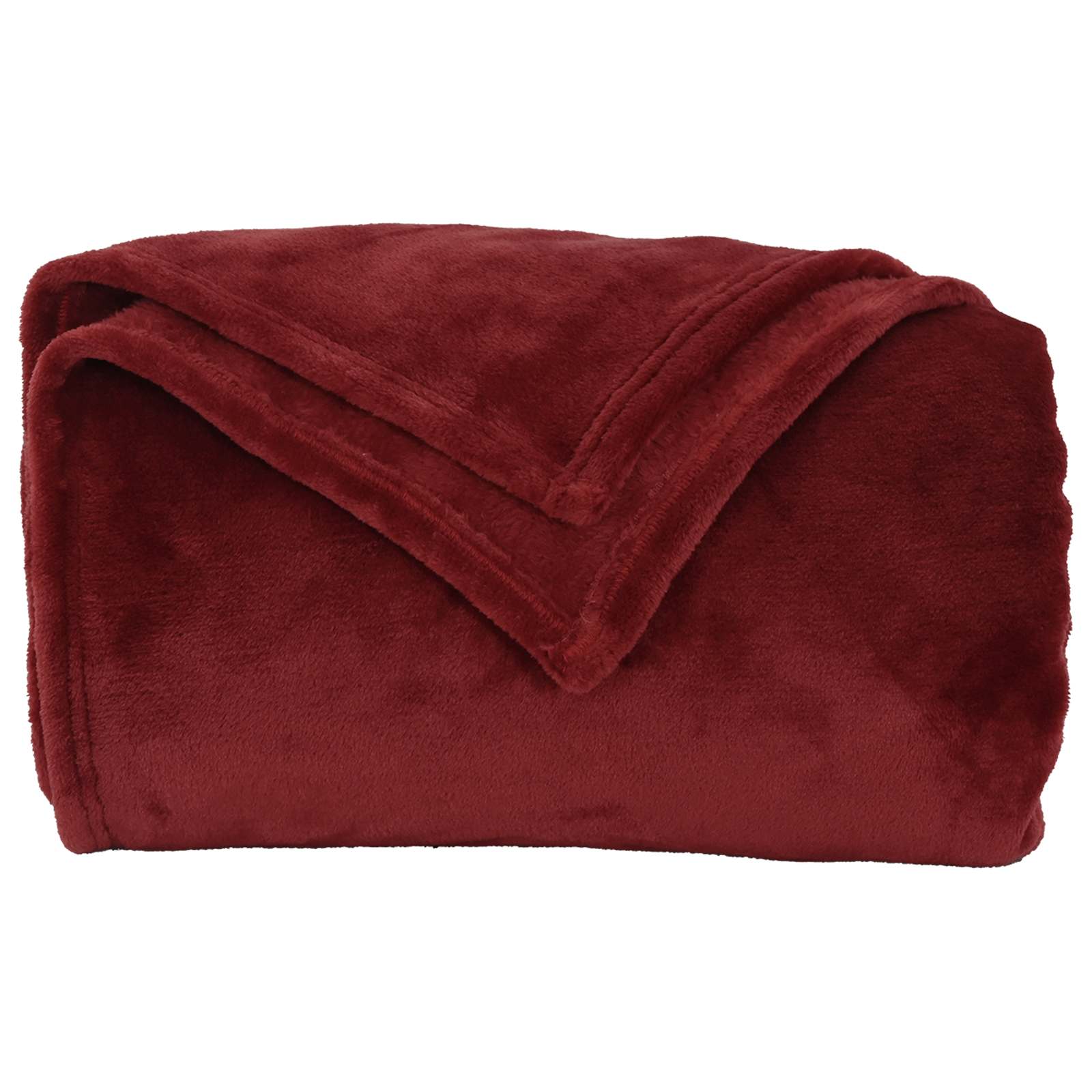 vidaXL Throw Blanket Bordeaux Red 220 x 240 cm 1.37 kg Fleece 4