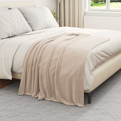 vidaXL Throw Blankets 6 pcs Beige 130 x 150 cm 2.98 kg Fleece 3