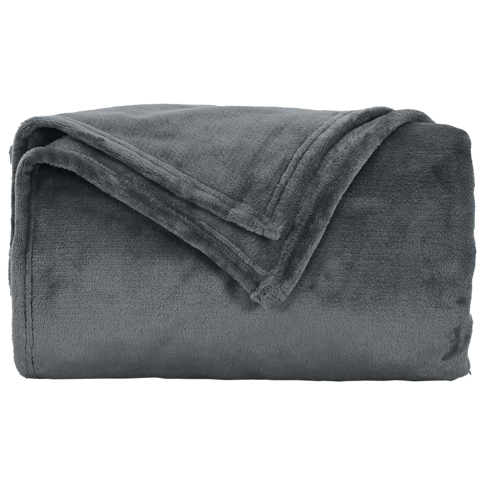 vidaXL Throw Blankets 6 pcs Dark Grey 130 x 150 cm 3.04 kg Fleece 5