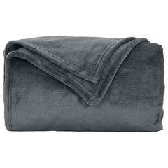 vidaXL Throw Blankets 6 pcs Dark Grey 130 x 150 cm 3.04 kg Fleece 5