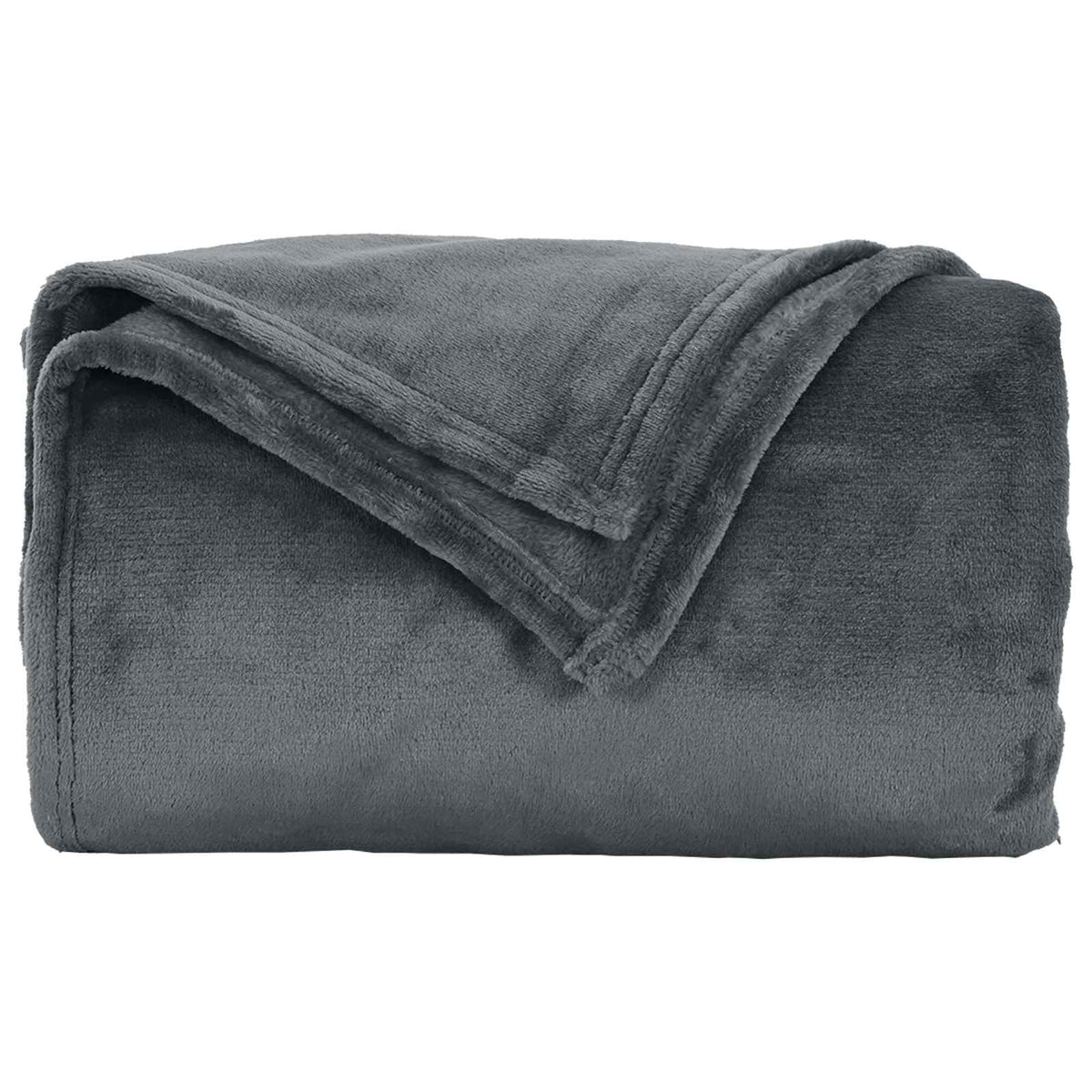 Throw Blankets 240 x 220 cm 8.24 kg Fleece 6 pcs Dark grey