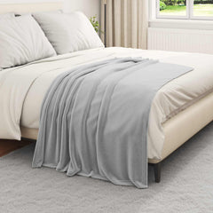 vidaXL Throw Blankets 6 pcs Grey 130 x 150 cm 3.04 kg Fleece 3