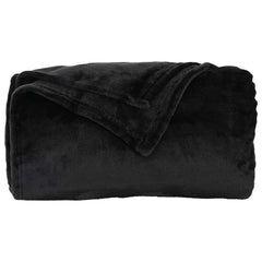 vidaXL Throw Blankets 6 pcs Black 130 x 150 cm 3.04 kg Fleece 5