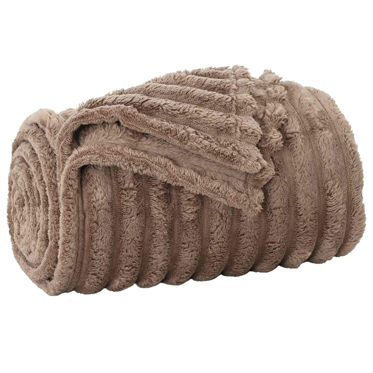 vidaXL Throw Blanket Camel 200 x 150 cm 0.8 kg Fleece 2