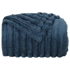 vidaXL Throw Blanket Navy Blue 240 x 220 cm 1.36 kg Fleece 4