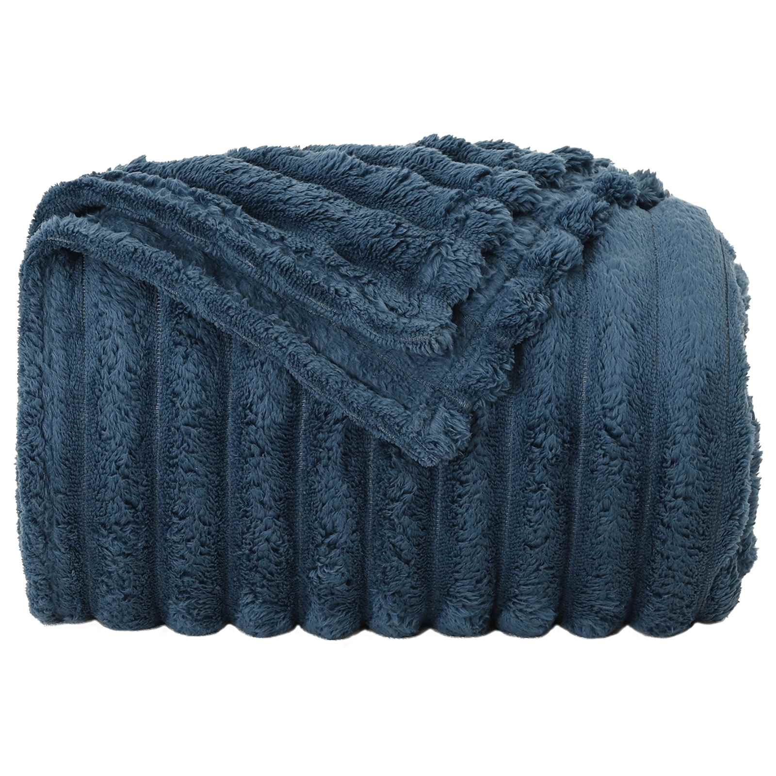 vidaXL Throw Blanket Navy Blue 270 x 240 cm 1.77 kg Fleece 4