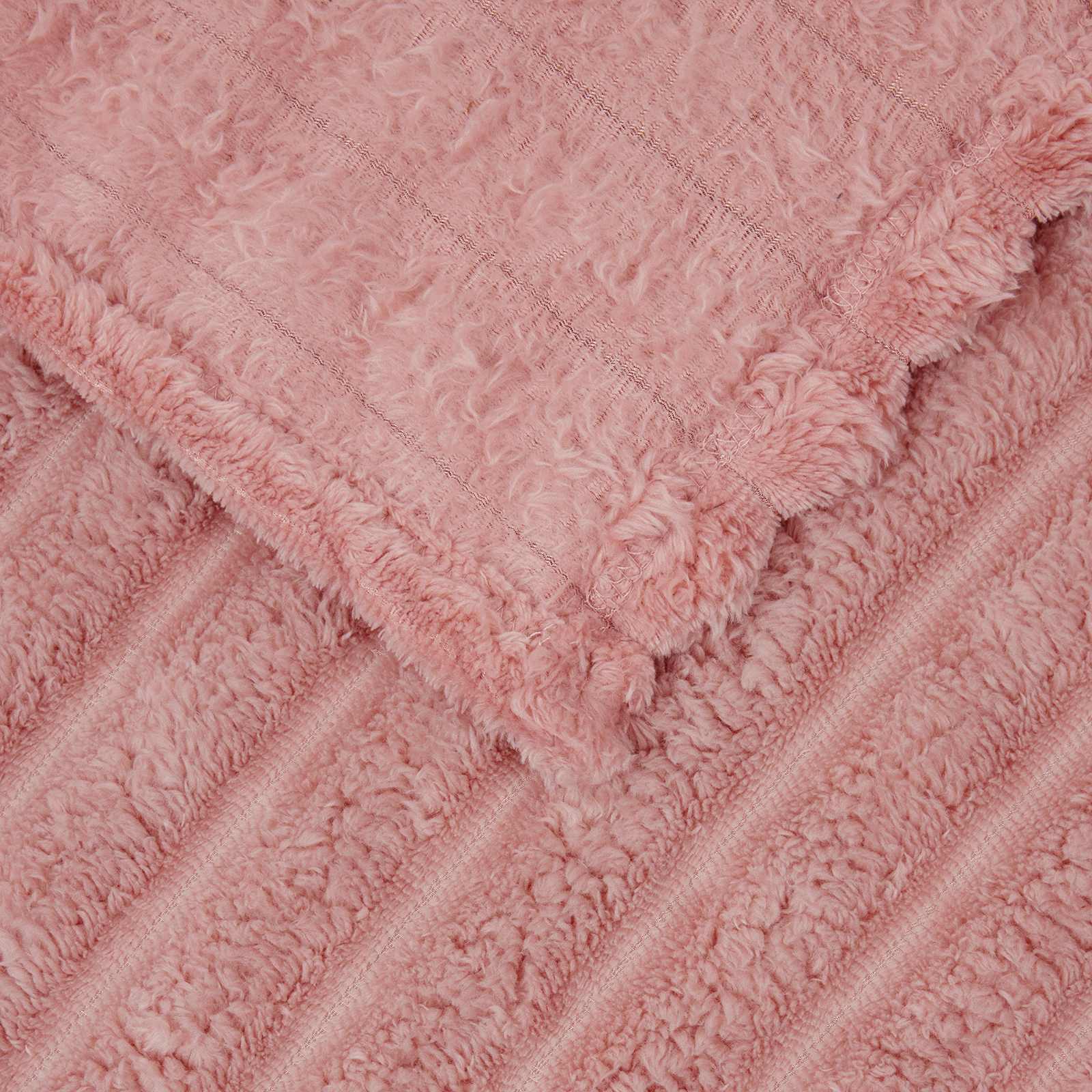 vidaXL Throw Blanket Pink 240 x 220 cm 1.37 kg Fleece 5