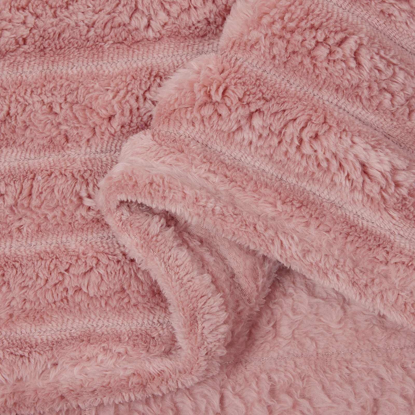 vidaXL Throw Blanket Pink 240 x 220 cm 1.37 kg Fleece 6