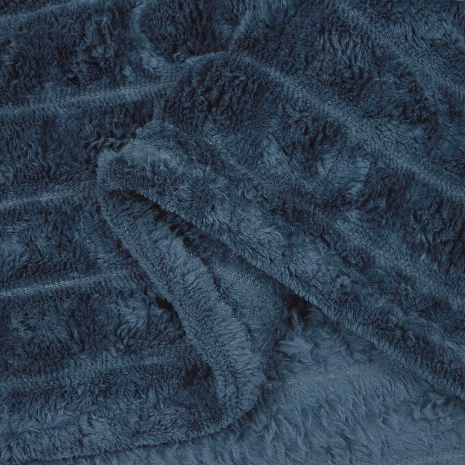 vidaXL Throw Blanket Navy Blue 270 x 240 cm 1.66 kg Fleece 6