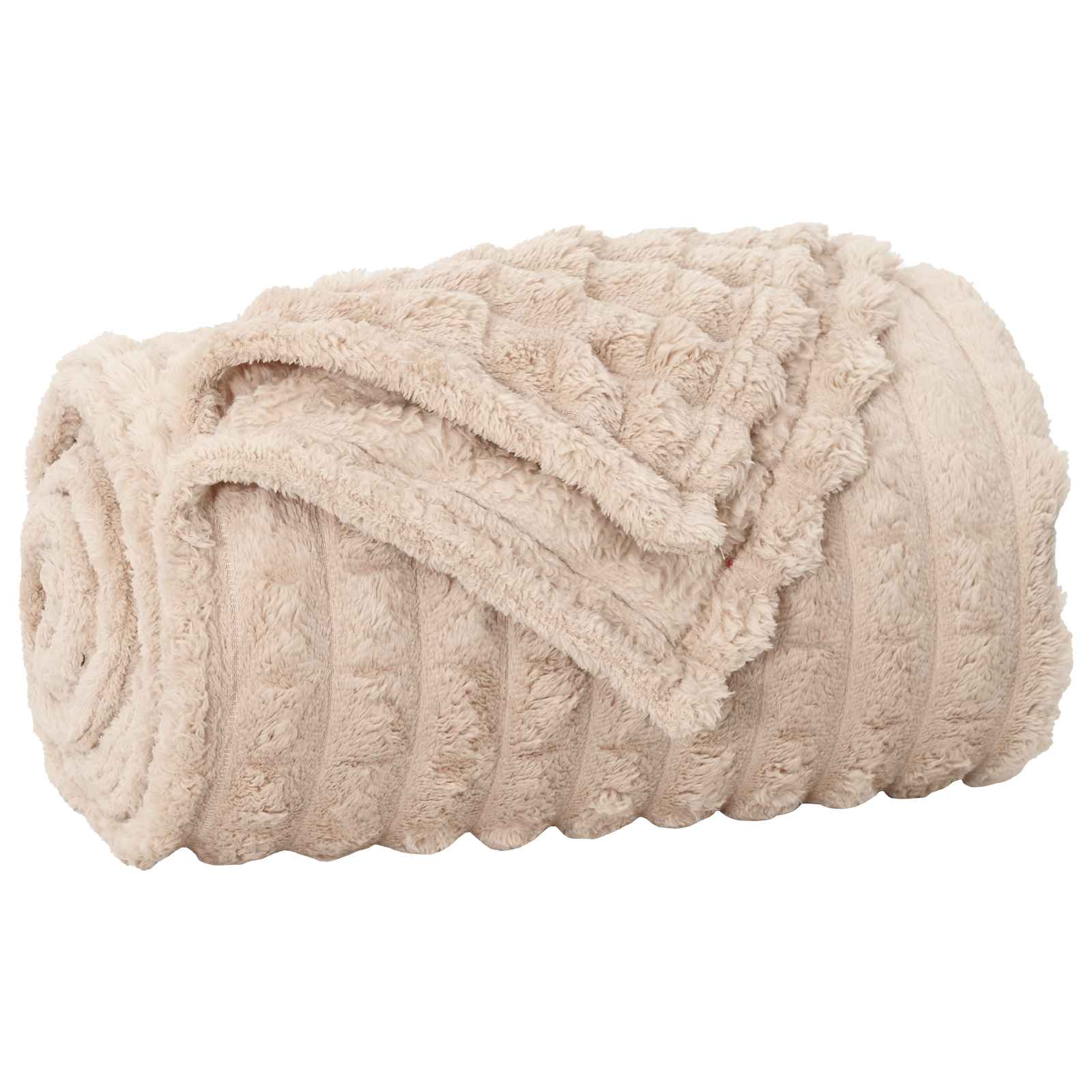 vidaXL Throw Blankets 6 pcs Beige 150 x 130 cm 2.75 kg Fleece 4
