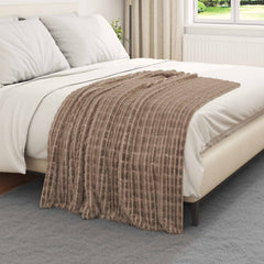 vidaXL Throw Blankets 6 pcs Camel 150 x 130 cm 2.75 kg Fleece 3