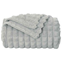 vidaXL Throw Blankets 6 pcs Grey 150 x 130 cm 2.75 kg Fleece 5