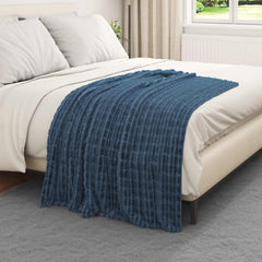 vidaXL Throw Blankets 6 pcs Navy Blue 150 x 130 cm 2.75 kg Fleece 3