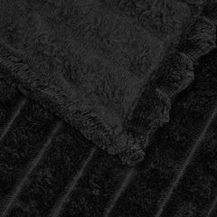 vidaXL Throw Blankets 6 pcs Black 150 x 130 cm 2.75 kg Fleece 6