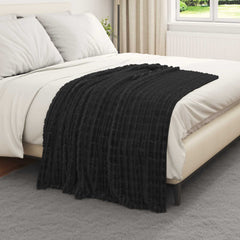 vidaXL Throw Blankets 6 pcs Black 150 x 130 cm 2.75 kg Fleece 3