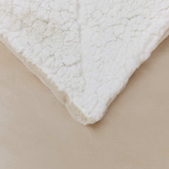 vidaXL Throw Blanket Beige 130 x 150 cm 1 kg Fleece 5