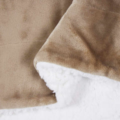 vidaXL Throw Blanket Camel 150 x 200 cm 1.64 kg Fleece 6