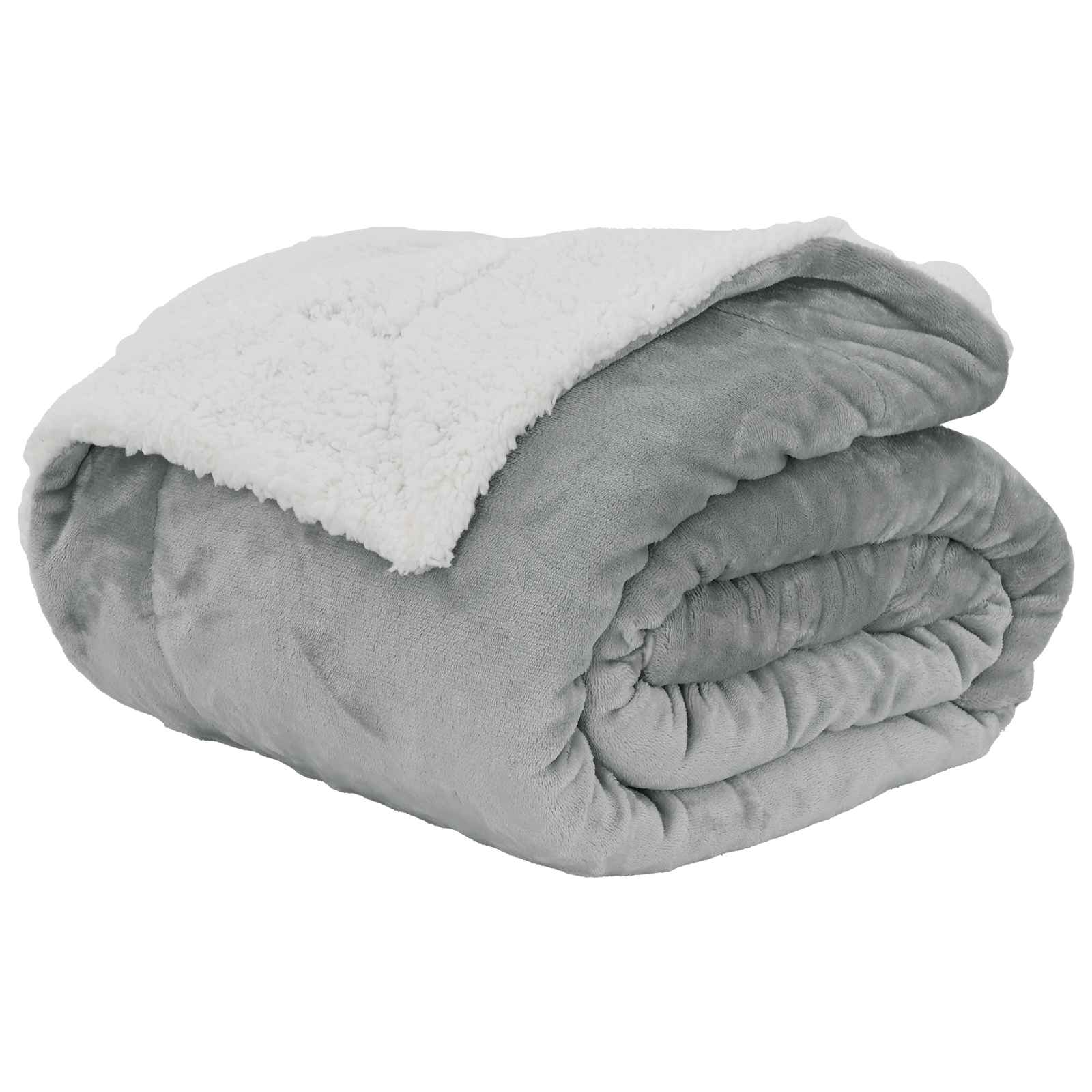 vidaXL Throw Blanket Grey 150 x 200 cm 1.64 kg Fleece 2
