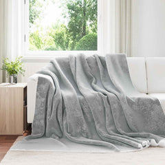 Throw Blanket 240 x 220 cm 2.67 kg Fleece Grey