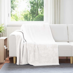 vidaXL Throw Blanket White 150 x 200 cm 1.64 kg Fleece 1
