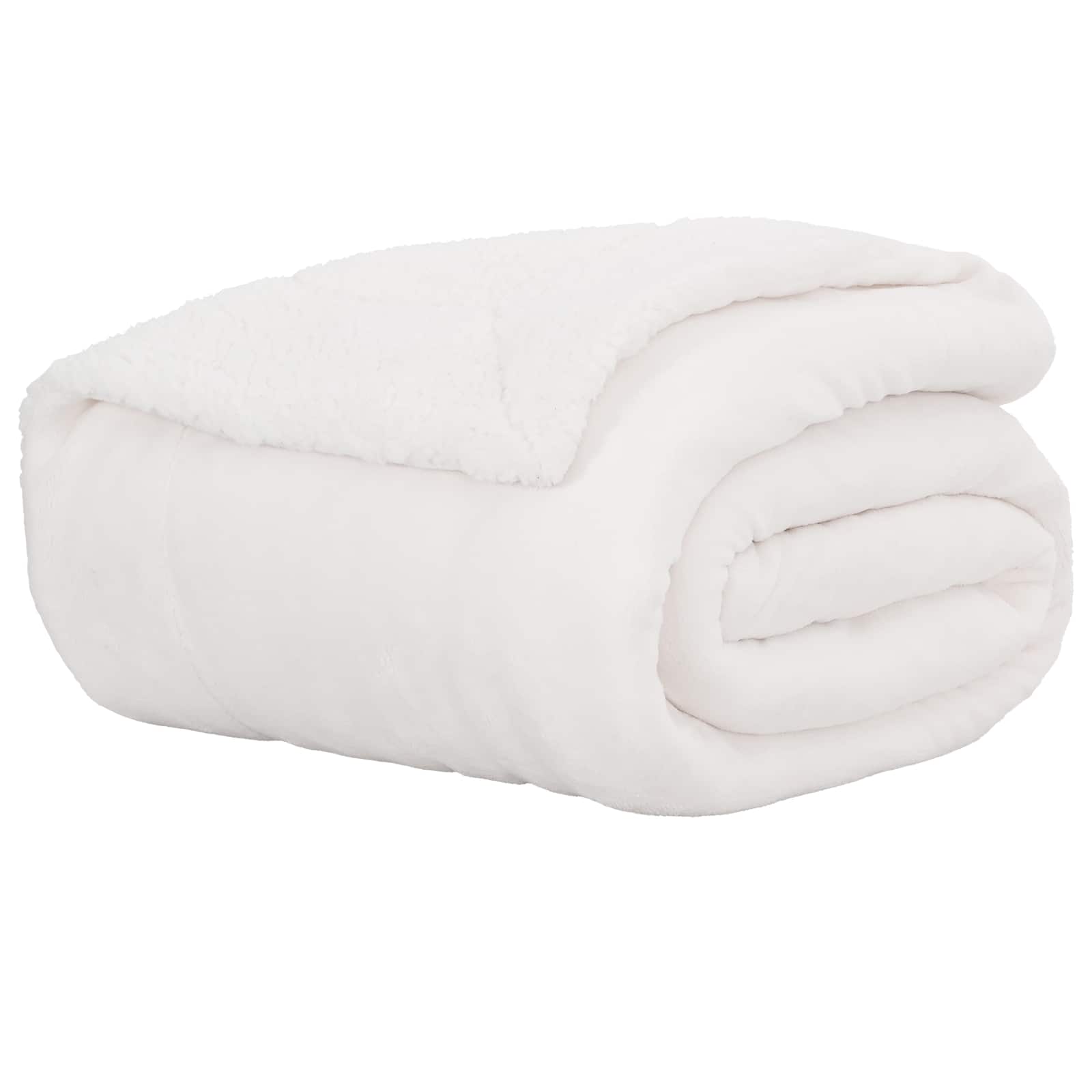 vidaXL Throw Blanket White 150 x 200 cm 1.64 kg Fleece 2