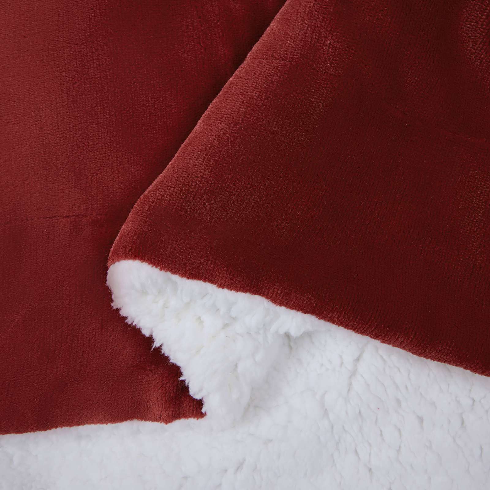 vidaXL Throw Blanket Bordeaux Red 150 x 200 cm 1.64 kg Fleece 6