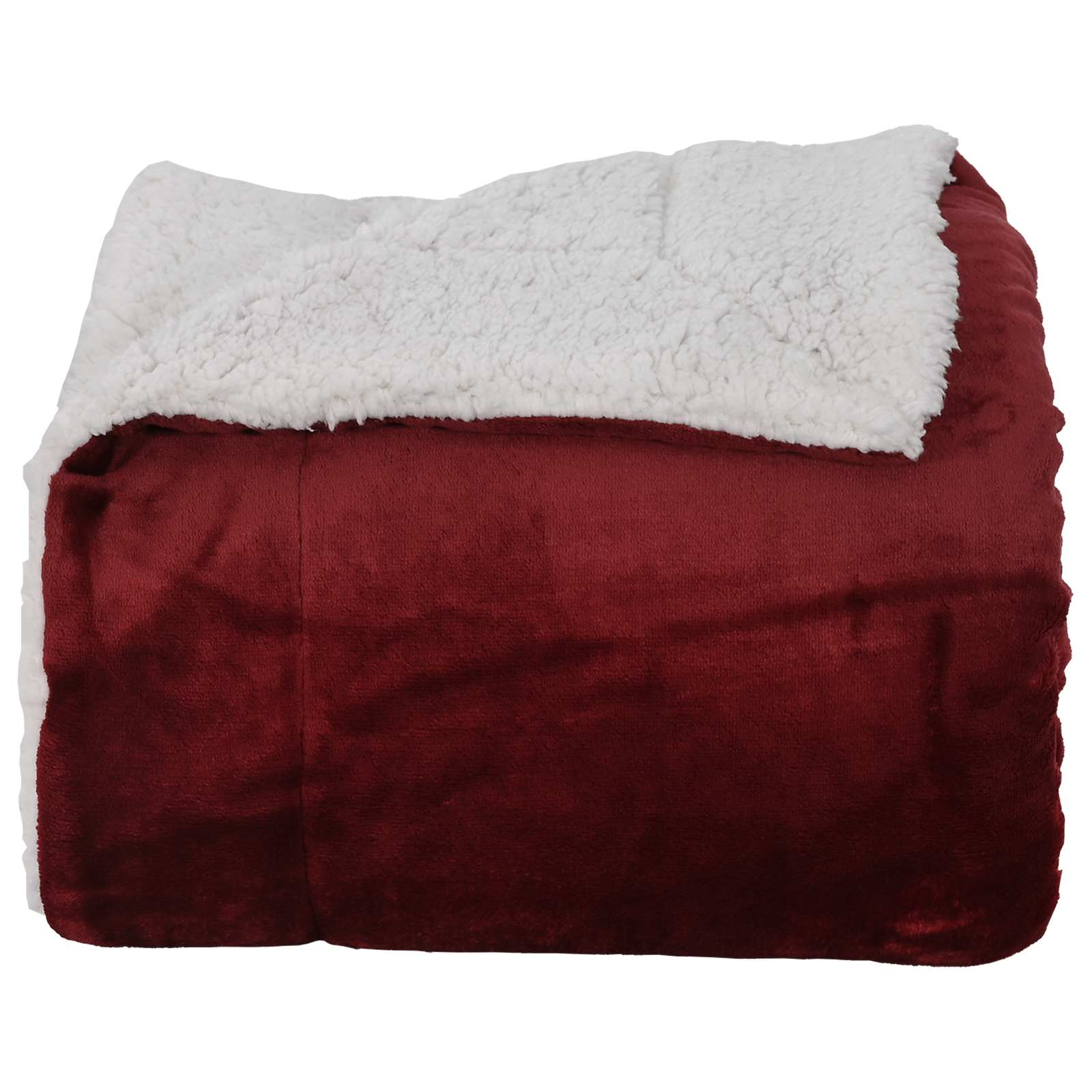 vidaXL Throw Blanket Bordeaux Red 150 x 200 cm 1.64 kg Fleece 4