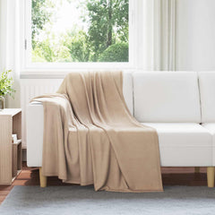 vidaXL Throw Blankets 6 pcs Camel 170 x 130 cm 1.97 kg Fleece 1