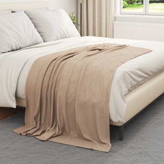 vidaXL Throw Blankets 6 pcs Camel 170 x 130 cm 1.97 kg Fleece 3