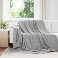 Throw Blankets 240 x 220 cm 4.28 kg Fleece 6 pcs Grey