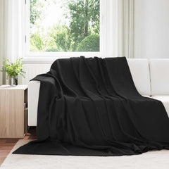 Throw Blankets 240 x 220 cm 4.28 kg Fleece 6 pcs Black