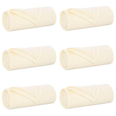 vidaXL Throw Blankets 6 pcs Cream 200 x 150 cm 2.61 kg Fleece 2