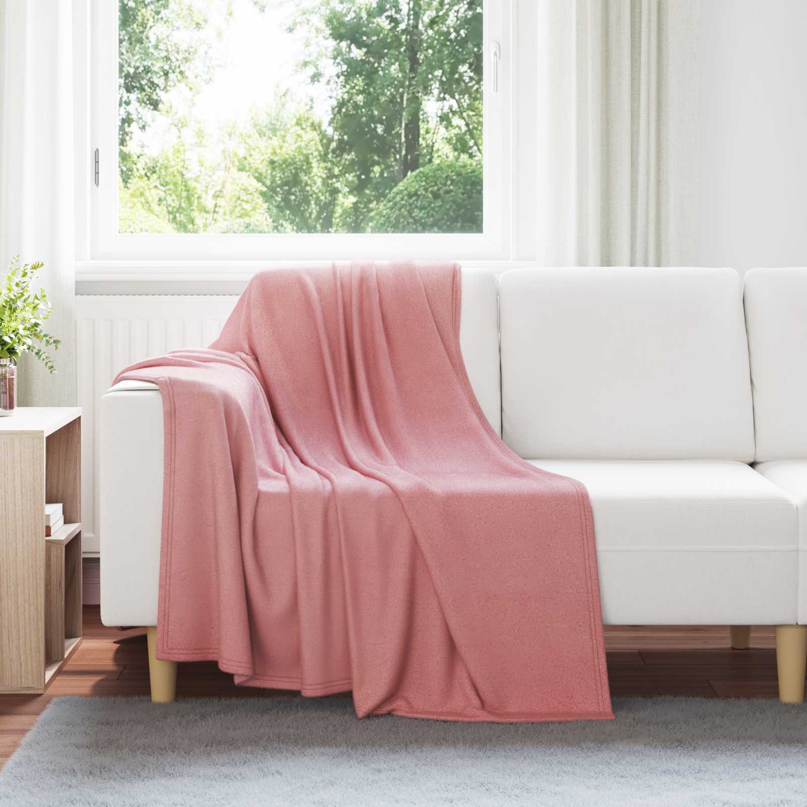 vidaXL Throw Blankets 6 pcs Pink 170 x 130 cm 1.86 kg Fleece 1