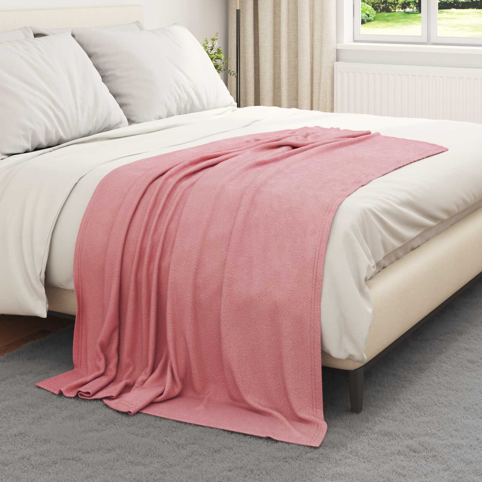 vidaXL Throw Blankets 6 pcs Pink 170 x 130 cm 1.86 kg Fleece 3