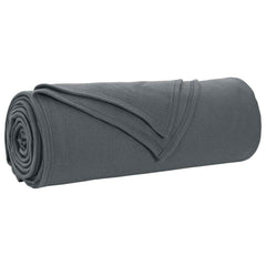 vidaXL Throw Blankets 6 pcs Dark Grey 210 x 140 cm 2.56 kg Fleece 4