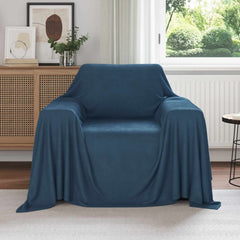 vidaXL Throw Blankets 6 pcs Navy Blue 210 x 140 cm 2.44 kg Fleece 1