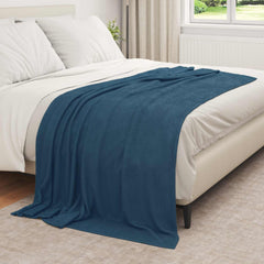 vidaXL Throw Blankets 6 pcs Navy Blue 210 x 140 cm 2.44 kg Fleece 3