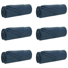 vidaXL Throw Blankets 6 pcs Navy Blue 210 x 140 cm 2.44 kg Fleece 2