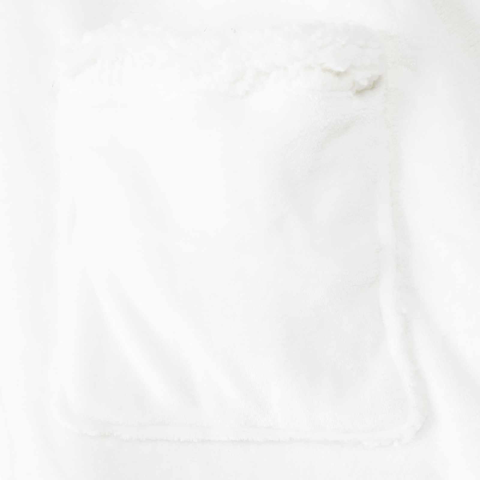 vidaXL Blanket Hoodie White L Fleece and Flannel 6