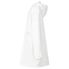 vidaXL Blanket Hoodie White L Fleece and Flannel 3