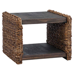 vidaXL Coffee Table Natural 45 x 45 x 45 cm Solid Mahogany Wood 6