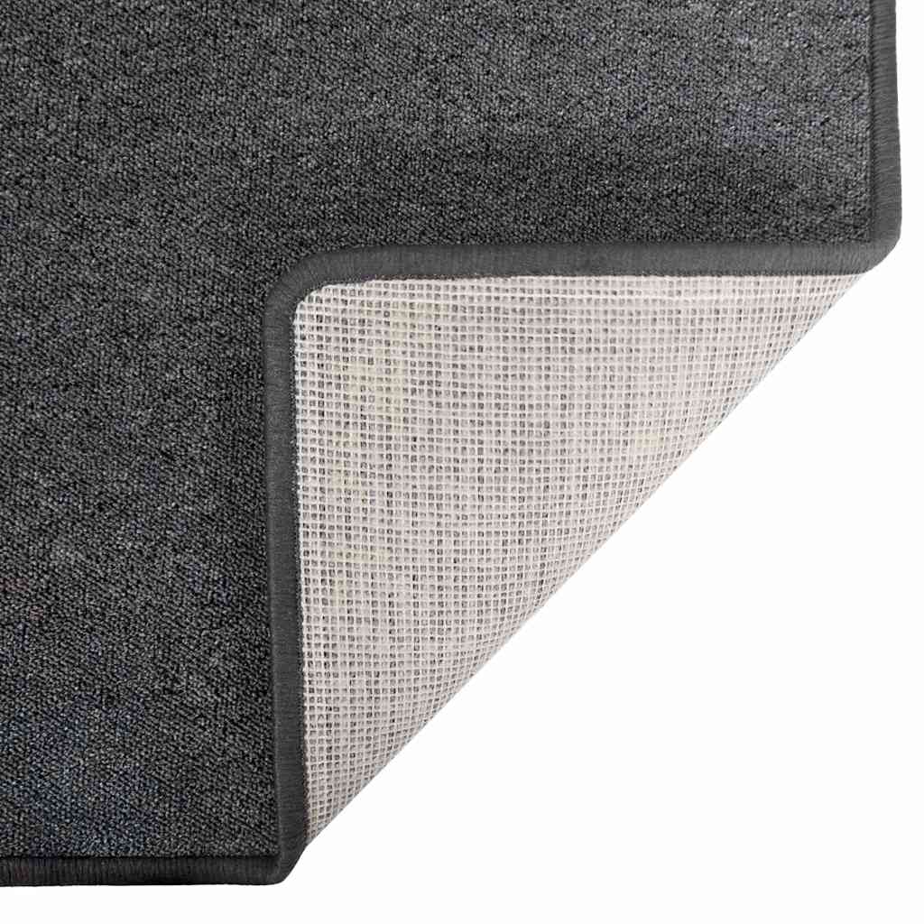vidaXL Carpet Runner Dark Grey 80 x 500 cm 100% Polypropylene 5