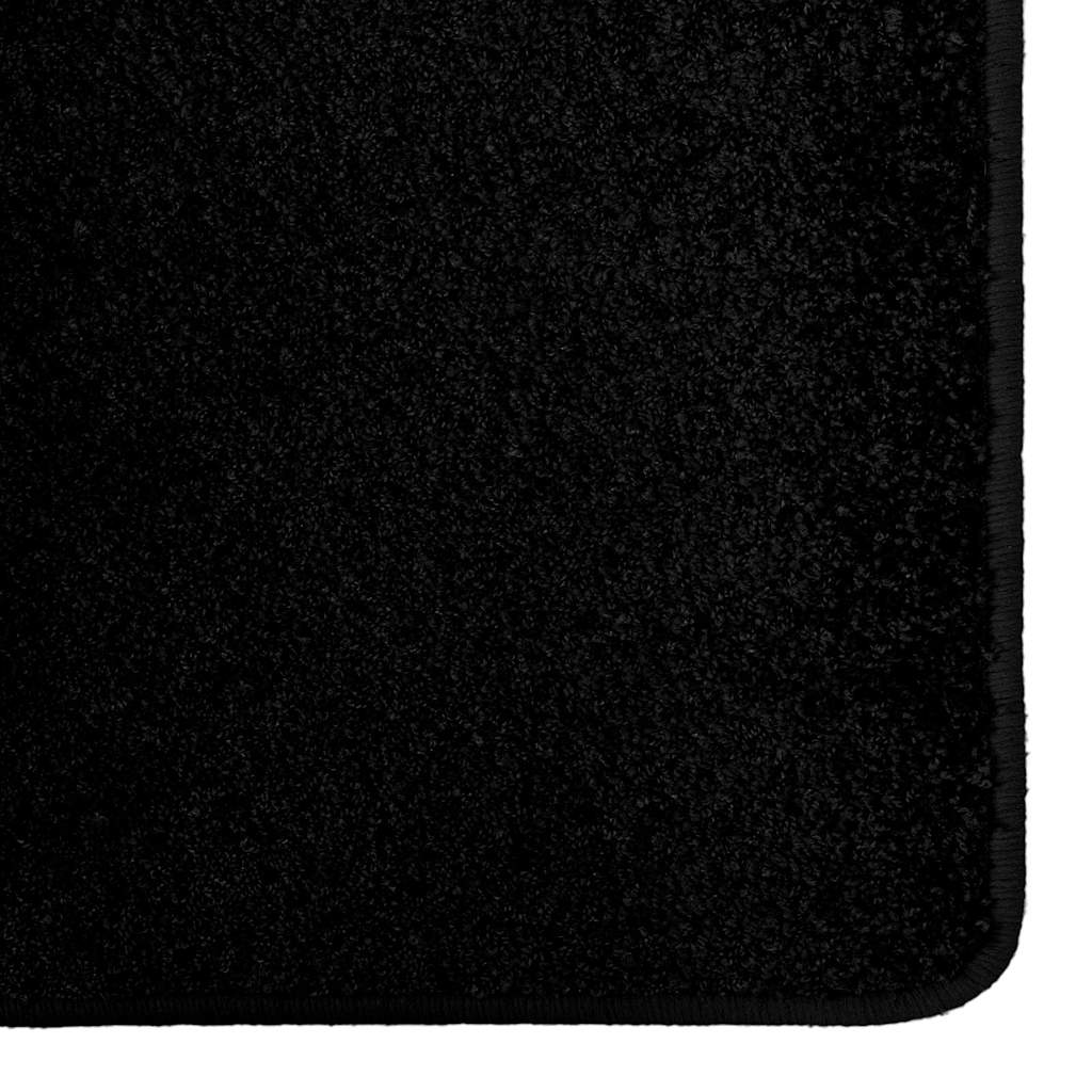 vidaXL Carpet Runner Black 80 x 150 cm 100% Polypropylene Tuft 4