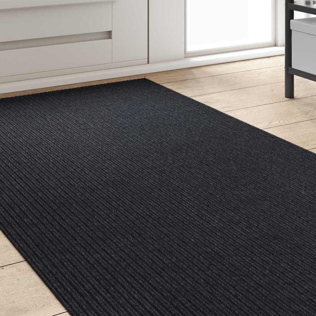 vidaXL Carpet Runner Anthracite 80 x 400 cm Fabric 3